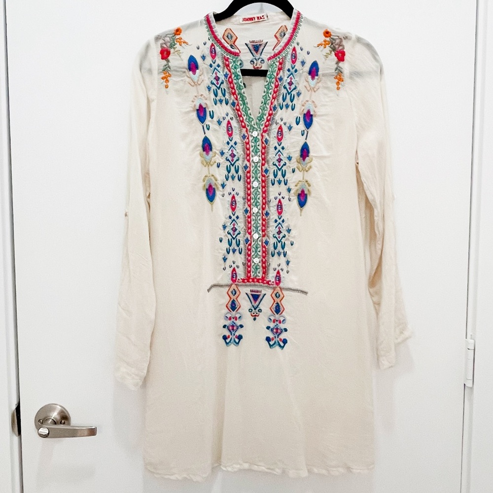 Johnny Was Embroidered Tunic - S